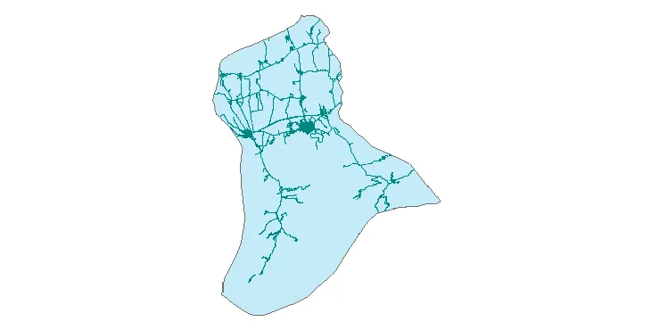 جدیدترین نقشه شیپ فایل راه های شهرستان علی آباد + PDF