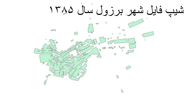 دانلود شیپ فایل بلوک آماری شهر برزول