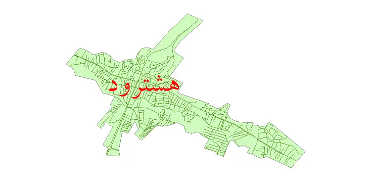 دانلود نقشه شیپ فایل شبکه معابر شهر هشترود