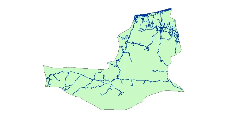 جدیدترین نقشه شیپ فایل راه های شهرستان نور + PDF