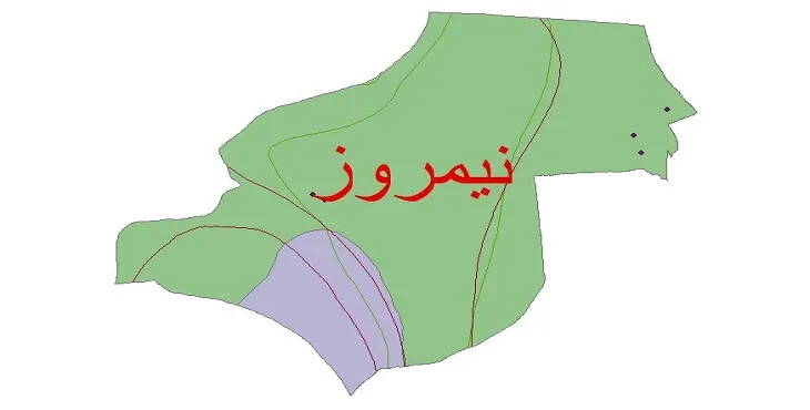 نقشه شیپ‌ فایل اقلیم‌شناسی شهرستان نیمروز + 7 لایه اقلیمی