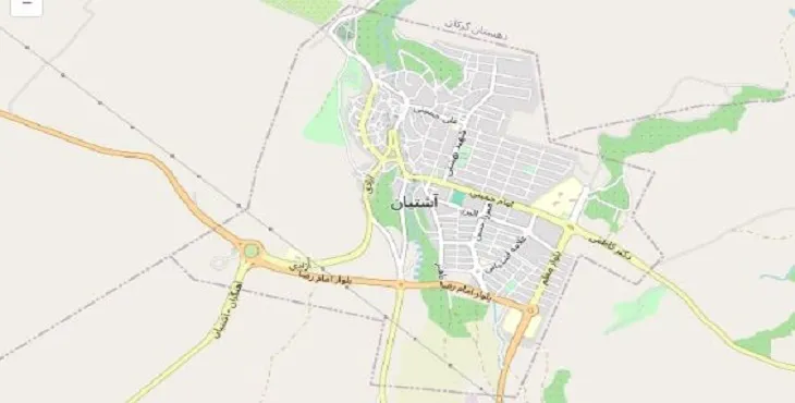 دانلود نقشه شهر آشتیان + pdf با کیفیت بالا