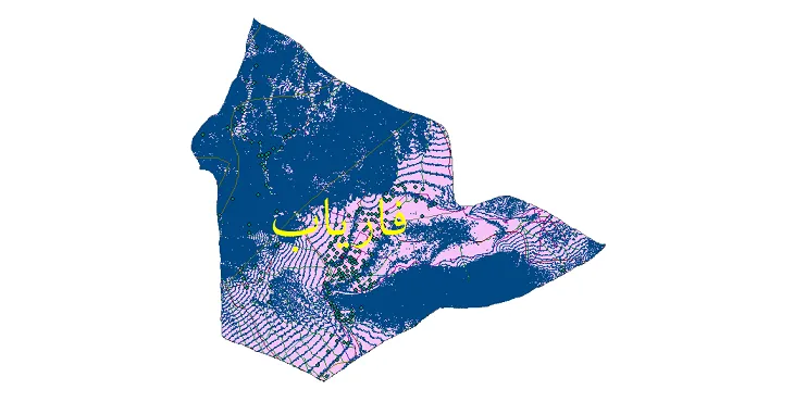 دانلود نقشه های شیپ فایل شهرستان فاریاب + کاملترین لایه GIS