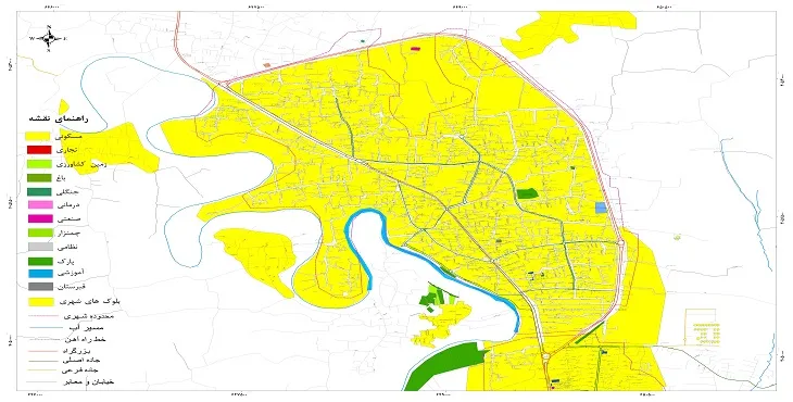 نقشه شیپ فایل (GIS) شهر امیرکلا 1405 + عکس با کیفیت