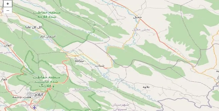 دانلود نقشه شهرستان چرداول + pdf با کیفیت بالا