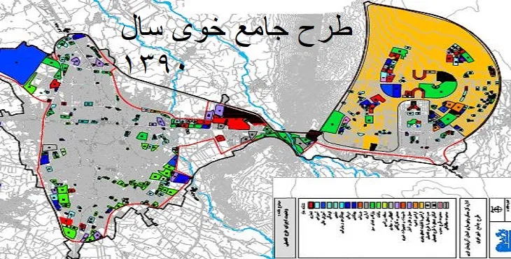 دانلود آلبوم نقشه های طرح جامع شهر خوی