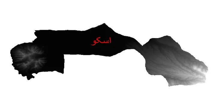 دانلود نقشه دم (DEM) شهرستان اسکو | دقت 30 متر