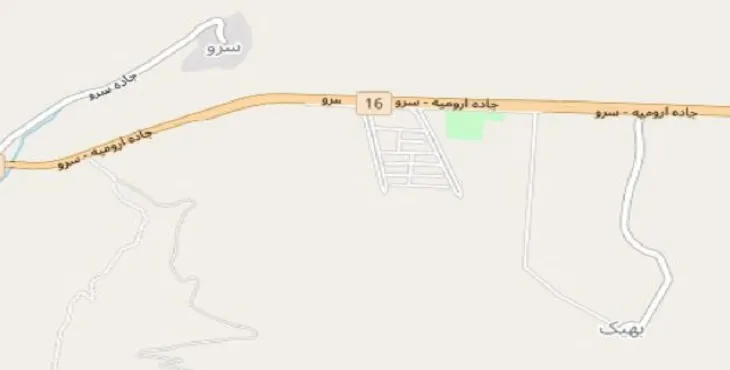 دانلود نقشه شهر سرو + pdf با کیفیت بالا