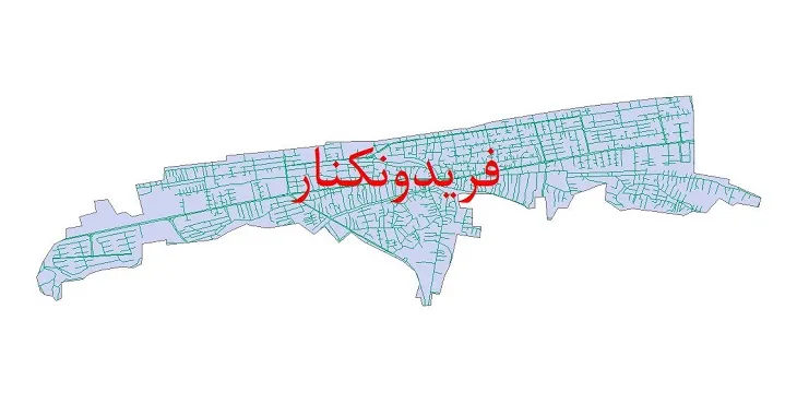 دانلود نقشه شیپ فایل شبکه معابر شهر فریدونکنار