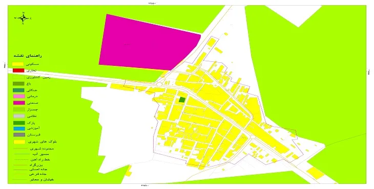 نقشه شیپ فایل (GIS) شهر خاکعلی 1404 + عکس با کیفیت