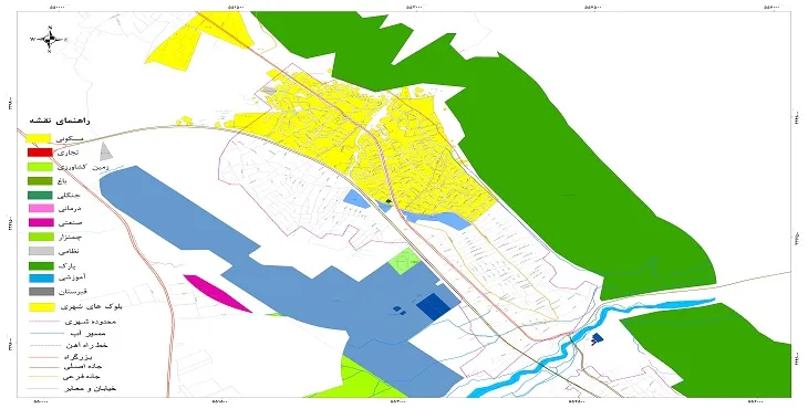 جدیدترین نقشه شهر مادوان | قابل چاپ + کیفیت بالا