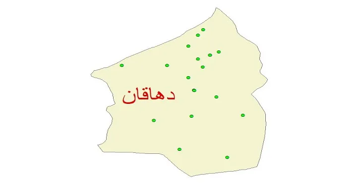دانلود نقشه شیپ فایل کیفیت آب چاه های شهرستان دهاقان