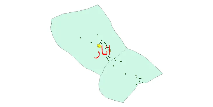دانلود نقشه شیپ فایل (GIS) تقسیمات سیاسی شهرستان انار سال 1400