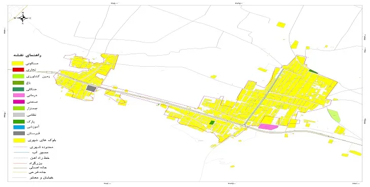 نقشه شیپ فایل (GIS) شهر داریان 1404 + عکس با کیفیت