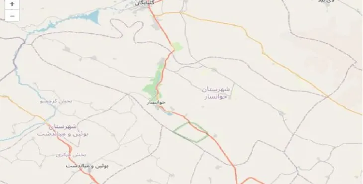 دانلود نقشه شهرستان خوانسار + pdf با کیفیت بالا