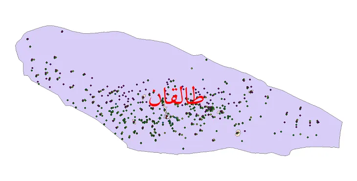 دانلود نقشه جمعیت نقاط شهری و روستایی شهرستان طالقان از سال 1335 تا 1395