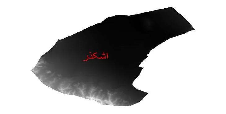 دانلود نقشه دم (DEM) شهرستان اشکذر | دقت 30 متر