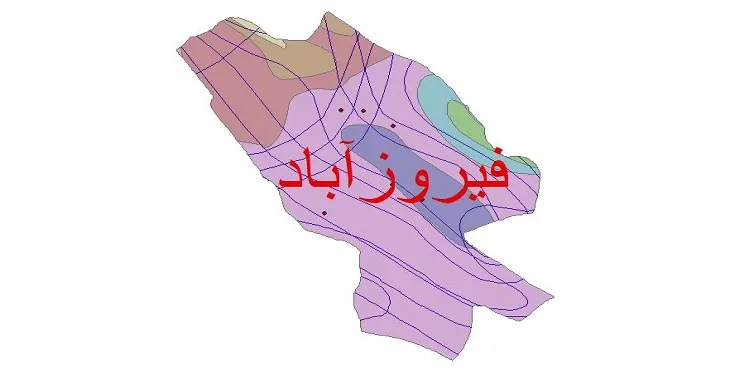 نقشه شیپ فایل اقلیمشناسی شهرستان فیروزآباد + 7 لایه اقلیمی