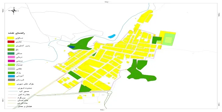 نقشه شیپ فایل (GIS) شهر سالند 1404 + عکس با کیفیت