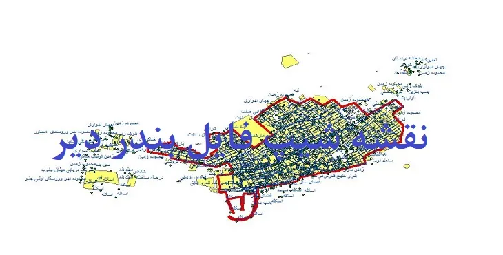 دانلود نقشه های شیپ فایل شهر بندر دیر