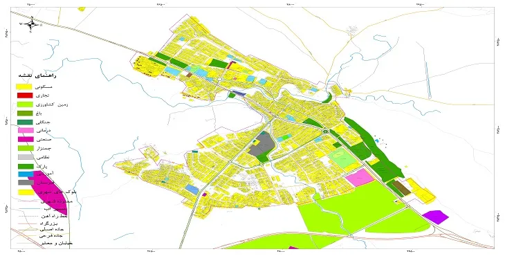 نقشه شیپ فایل (GIS) شهر سرپل ذهاب 1404 + عکس با کیفیت