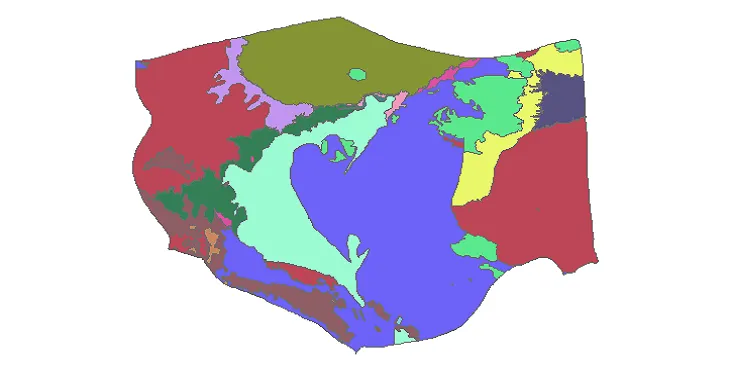 بروزترین نقشه شیپ فایل کاربری اراضی شهرستان آران و بیدگل + PDF