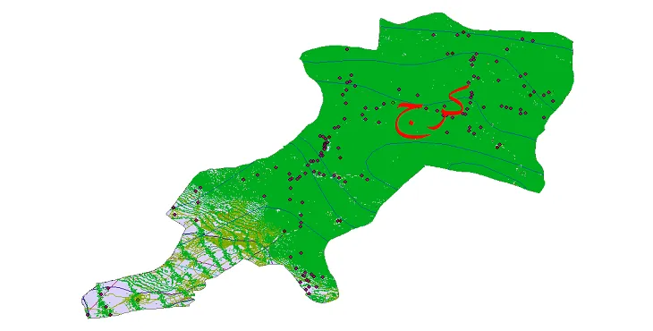 دانلود نقشه های شیپ فایل شهرستان کرج + کاملترین لایه GIS
