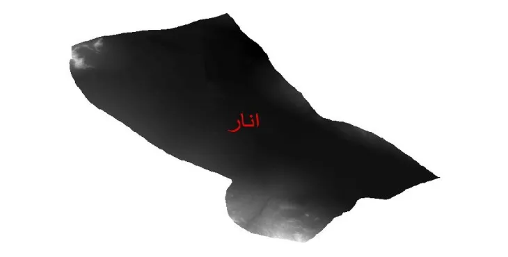 دانلود نقشه دم (DEM) شهرستان انار | دقت 30 متر