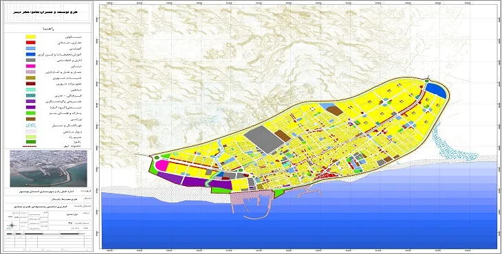 دانلود طرح جامع شهر بندر دیر سال 94 + آلبوم نقشه ها