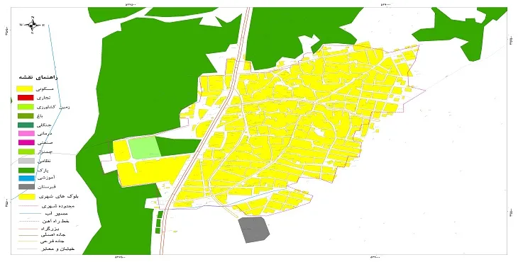 نقشه شیپ فایل (GIS) شهر دالکی 1404 + عکس با کیفیت
