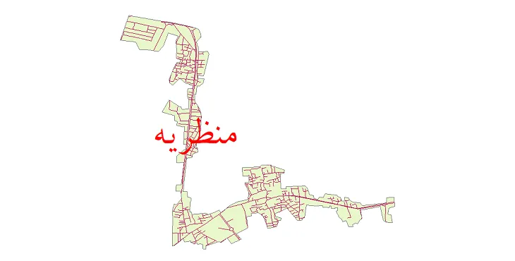 دانلود نقشه شیپ فایل شبکه معابر شهر منظریه