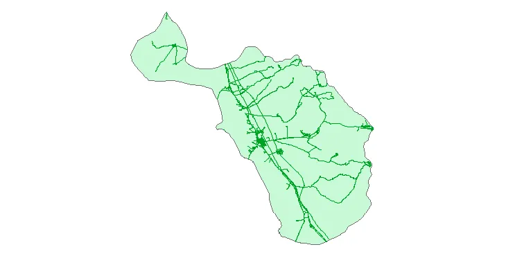 جدیدترین نقشه شیپ فایل راه های شهرستان دلیجان + PDF