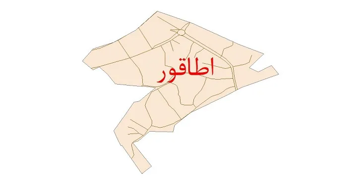دانلود نقشه شیپ فایل شبکه معابر شهر اطاقور