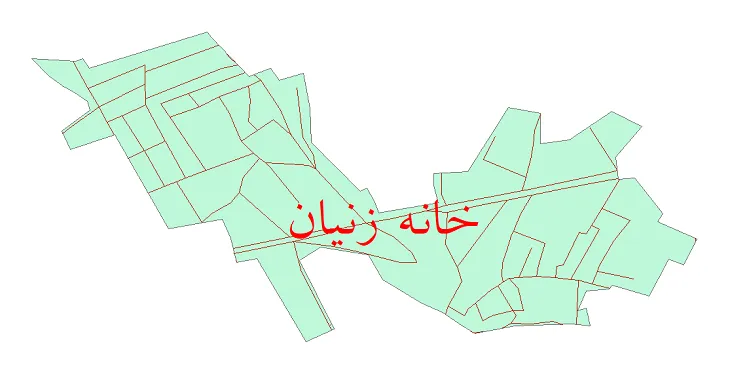دانلود نقشه شیپ فایل شبکه معابر شهر خان زنیان