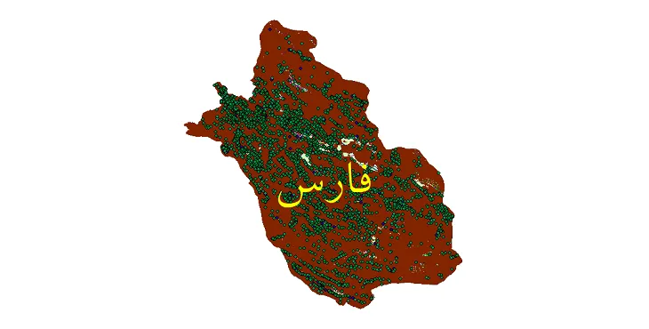 دانلود نقشه های شیپ فایل استان فارس + کاملترین لایه GIS
