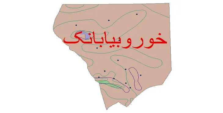 نقشه شیپ فایل اقلیمشناسی شهرستان خور و بیابانک + 7 لایه اقلیمی
