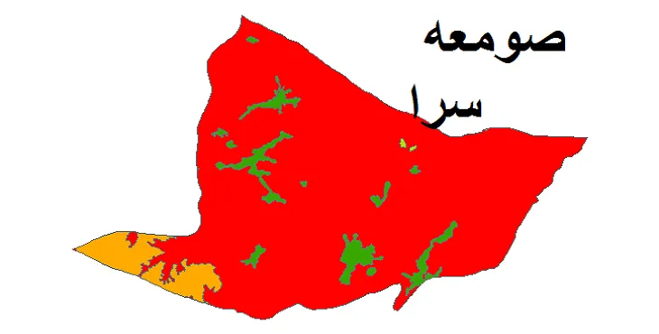 بروزترین نقشه شیپ فایل کاربری اراضی شهرستان صومعه سرا + PDF
