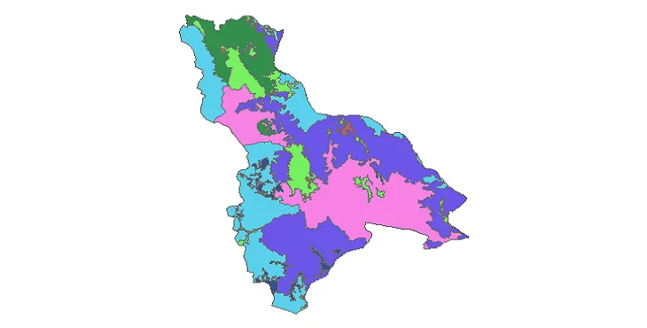 بروزترین نقشه شیپ فایل کاربری اراضی شهرستان چالدران + PDF