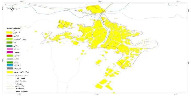 نقشه شیپ فایل (GIS) شهر قطور 1404 + عکس با کیفیت