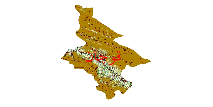 دانلود نقشه های شیپ فایل شهرستان قوچان + کاملترین لایه GIS
