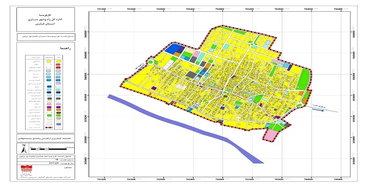 دانلود نقشه کاربری اراضی شهر وراوی | وضع موجود+پیشنهادی