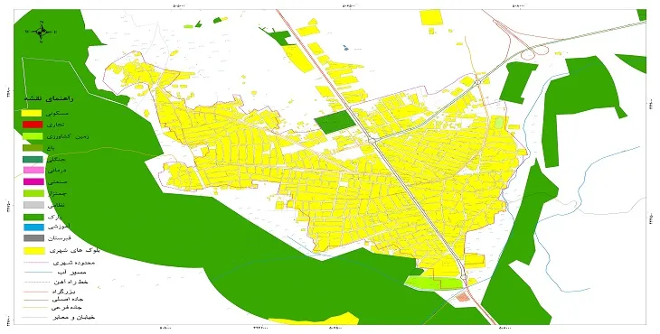 نقشه شیپ فایل (GIS) شهر آبپخش 1404 + عکس با کیفیت