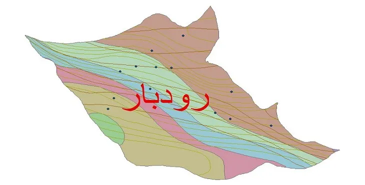 نقشه شیپ‌ فایل اقلیم‌شناسی شهرستان رودبار + 7 لایه اقلیمی