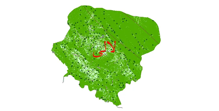 دانلود نقشه های شیپ فایل شهرستان لالی + کاملترین لایه GIS