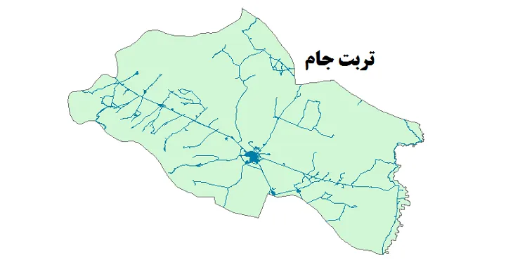 جدیدترین نقشه شیپ فایل راه های شهرستان تربت جام + PDF