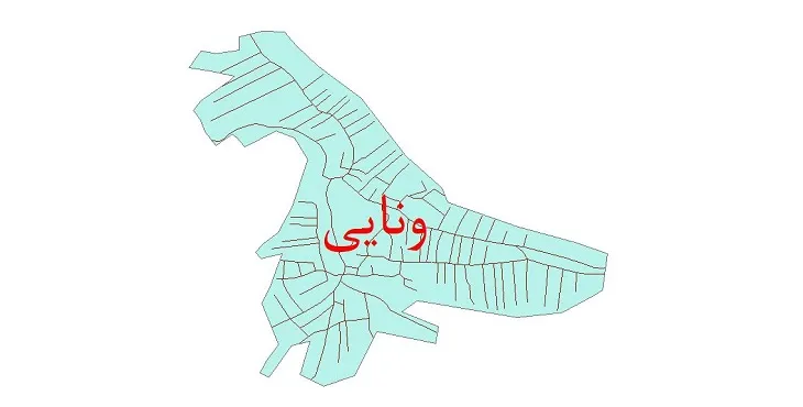 دانلود نقشه شیپ فایل شبکه معابر شهر ونایی
