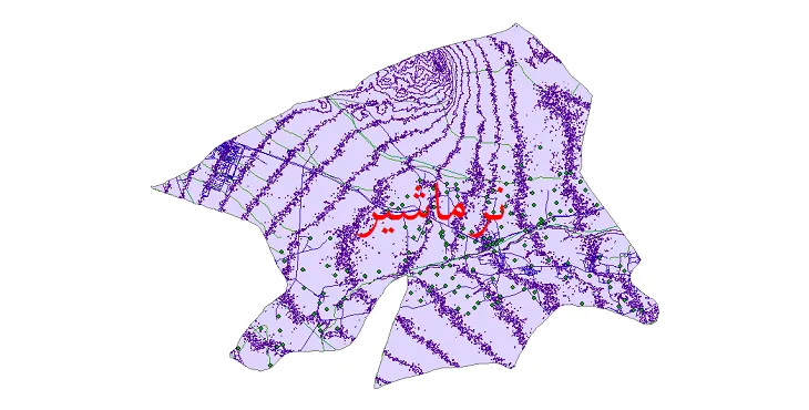 دانلود نقشه های شیپ فایل شهرستان نرماشیر + کاملترین لایه GIS