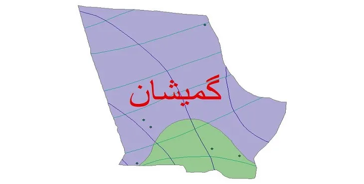 نقشه شیپ‌ فایل اقلیم‌شناسی شهرستان گمیشان + 7 لایه اقلیمی