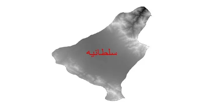 دانلود نقشه دم (DEM) شهرستان سلطانیه | دقت 30 متر