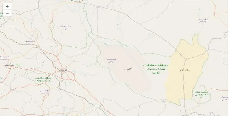 دانلود نقشه شهرستان کرمان + pdf با کیفیت بالا